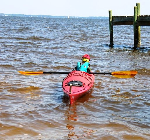 Kayaking ion North Carolina RV trip 