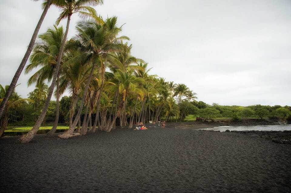 25. Black sand beach