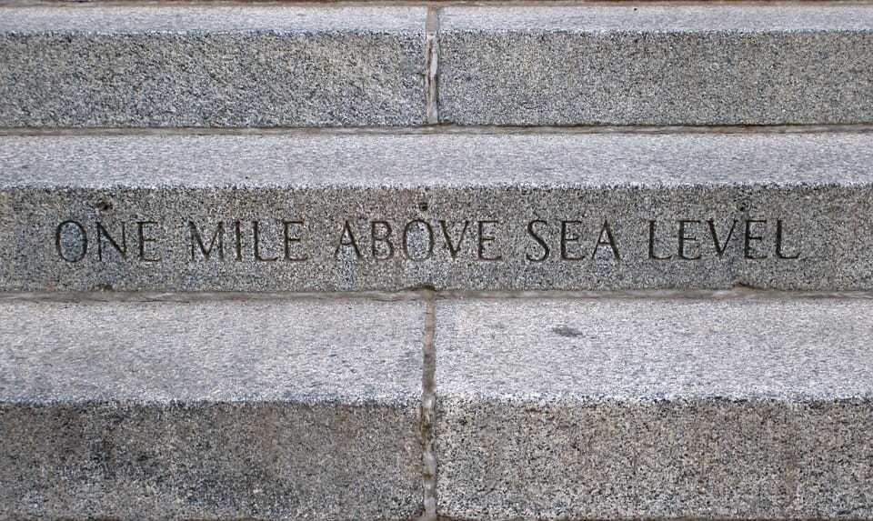 12. Mile high steps
