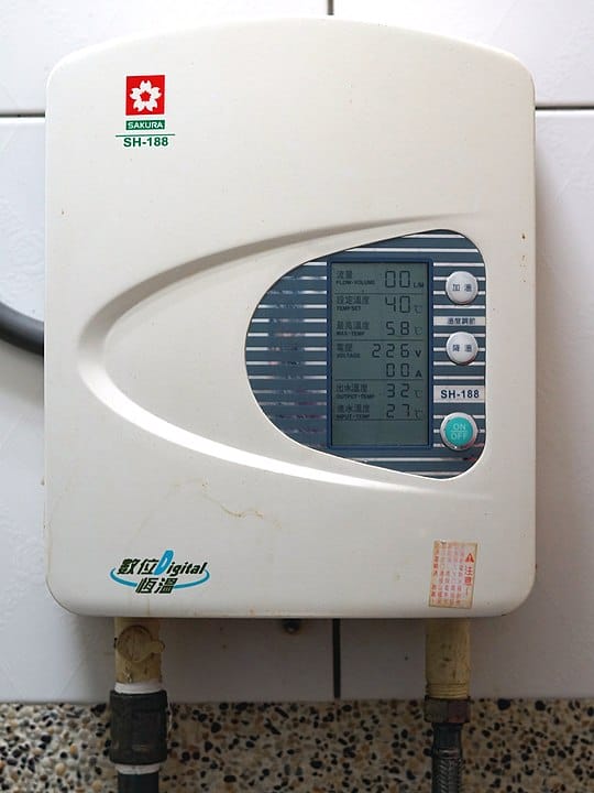 2. Tankless water heater