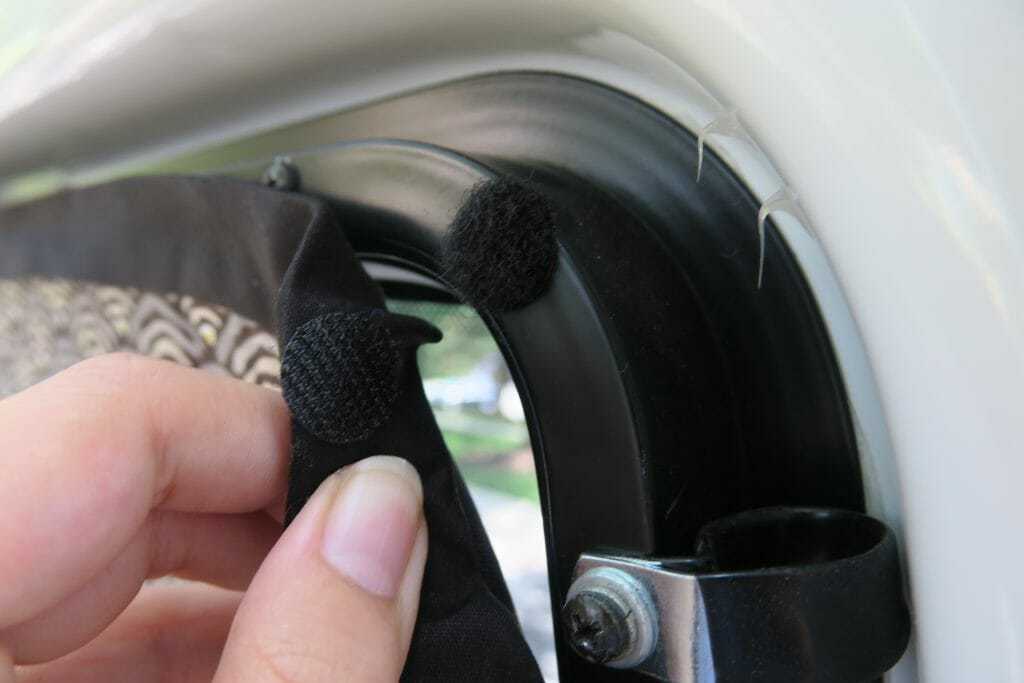 Velcro detail
