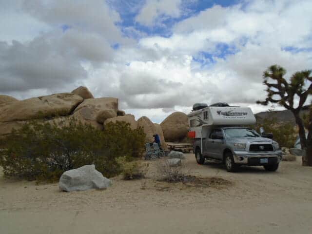 joshua tree rv parking spot