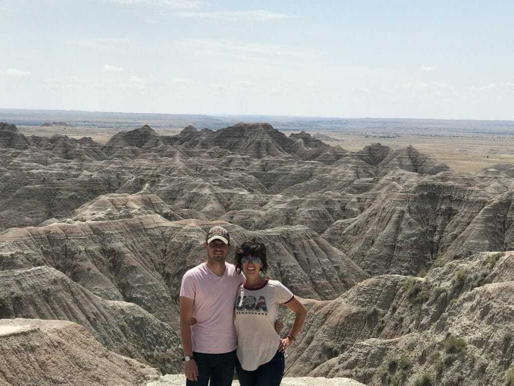 1. My wife and I at Badlands