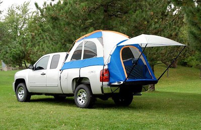 3. A truck bed tent bed tent is easy to pitch